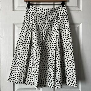 Who What Wear Black and White Polka Dot skirt